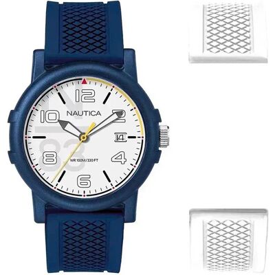 Nautica Orologio Nableme02 38mm 10atm Quartz Analogical Blue / White / Mineral One Size Nautica Orologio Nableme02 38mm 10atm Quartz Analogical Blue / White / Mineral One Size
