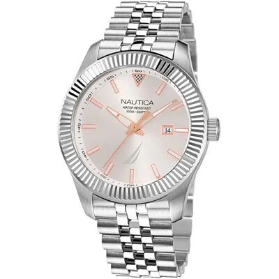 Nautica Orologio Nappbs250 3mm 10atm Quartz Analogical Grey / Grey / Mineral One Size Nautica Orologio Nappbs250 3mm 10atm Quartz Analogical Grey / Grey / Mineral One Size