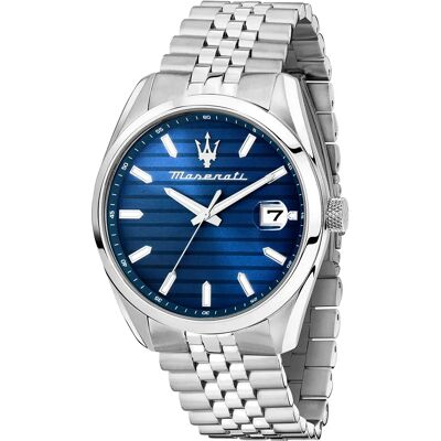 Maserati Orologio Attrazione R8853151028 3mm 5atm Quartz/analogical Silver / Blue / Mineral One Size Maserati Orologio Attrazione R8853151028 3mm 5atm Quartz/analogical Silver / Blue / Mineral One Size