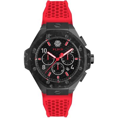 Philipp Plein Orologio Plein Chrono Royal .50mm 5atm Quartz/analogical Red / Black / Mineral One Size Philipp Plein Orologio Plein Chrono Royal .50mm 5atm Quartz/analogical Red / Black / Mineral One Size