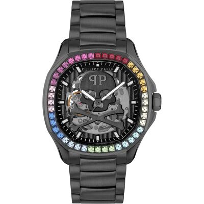 Philipp Plein Orologio Skeleton Spectre 2mm 5atm Automatic/analogical Black / Black / Mineral One Size Philipp Plein Orologio Skeleton Spectre 2mm 5atm Automatic/analogical Black / Black / Mineral One Size