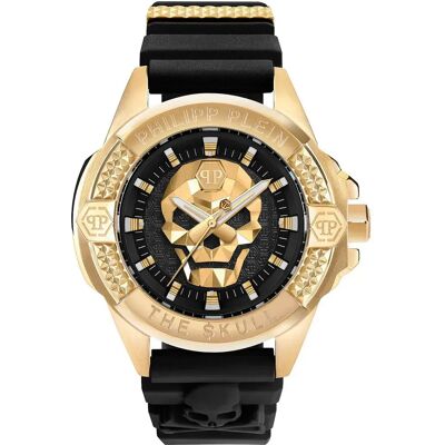 Philipp Plein Orologio The Skull mm 5atm Quartz/analogical Black / Black / Gold / Mineral One Size Philipp Plein Orologio The Skull mm 5atm Quartz/analogical Black / Black / Gold / Mineral One Size