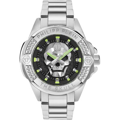 Philipp Plein Orologio The Skull mm 5atm Quartz/analogical Silver / Black / Mineral One Size Philipp Plein Orologio The Skull mm 5atm Quartz/analogical Silver / Black / Mineral One Size