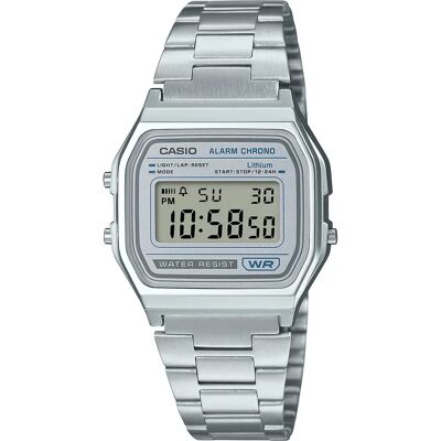 Casio Orologio A158 33.2mm 3atm Quartz Digital Silver / Silver / Light Grey / Resin One Size Casio Orologio A158 33.2mm 3atm Quartz Digital Silver / Silver / Light Grey / Resin One Size
