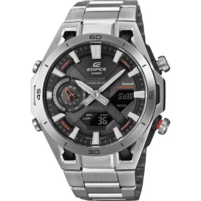 Edifice Orologio Ecb-2300 7.6mm 10atm Quartz Analog-digital Silver / Black / Mineral One Size Edifice Orologio Ecb-2300 7.6mm 10atm Quartz Analog-digital Silver / Black / Mineral One Size