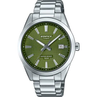 Edifice Orologio Efv-160 2.3mm 10atm Quartz Analog Silver / Green / Mineral One Size Edifice Orologio Efv-160 2.3mm 10atm Quartz Analog Silver / Green / Mineral One Size