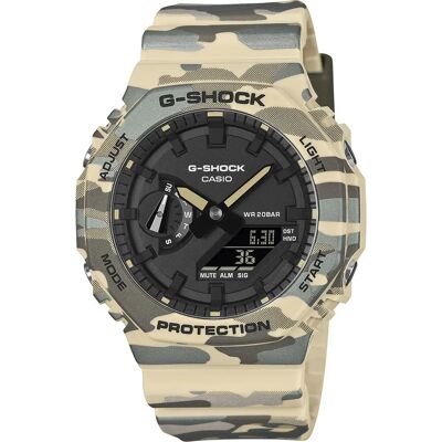 G-shock Orologio Ga-2100 5.mm 20atm Quartz Analog-digital Green Camo / Green Camo / Mineral One Size G-shock Orologio Ga-2100 5.mm 20atm Quartz Analog-digital Green Camo / Green Camo / Mineral One Size