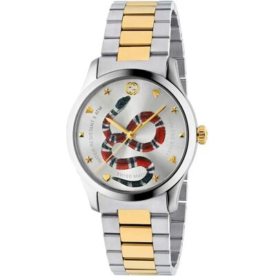 Gucci Orologio Ya126075 38mm 5atm Quartz Analogical Silver / Silver / Sapphire One Size Gucci Orologio Ya126075 38mm 5atm Quartz Analogical Silver / Silver / Sapphire One Size