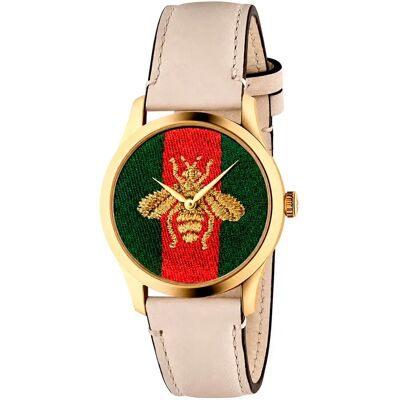 Gucci Orologio Da Donna Ya126128 38mm 5atm Quartz Analogical Beige / Multicolor / Sapphire One Size Gucci Orologio Da Donna Ya126128 38mm 5atm Quartz Analogical Beige / Multicolor / Sapphire One Size