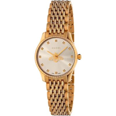 Gucci Orologio Da Donna Ya1265021 29mm 5atm Quartz Analogical Golden / Golden / Sapphire One Size Gucci Orologio Da Donna Ya1265021 29mm 5atm Quartz Analogical Golden / Golden / Sapphire One Size