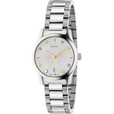 Gucci Orologio Da Donna Ya126572a 27mm 5atm Quartz Analogical Grey / Grey / Sapphire One Size Gucci Orologio Da Donna Ya126572a 27mm 5atm Quartz Analogical Grey / Grey / Sapphire One Size