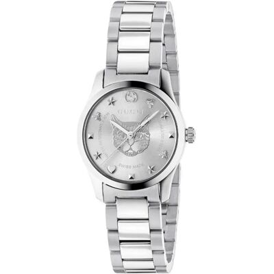 Gucci Orologio Da Donna Ya126595 27mm 5atm Quartz Analogical Grey / Grey / Sapphire One Size Gucci Orologio Da Donna Ya126595 27mm 5atm Quartz Analogical Grey / Grey / Sapphire One Size