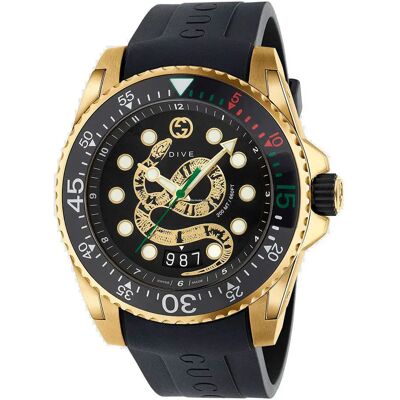 Gucci Orologio Ya136219 5mm 20atm Quartz Analogical Black / Black / Sapphire One Size Gucci Orologio Ya136219 5mm 20atm Quartz Analogical Black / Black / Sapphire One Size
