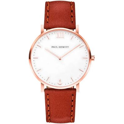 Paul Hewitt Orologio Sa-r-sm-w-1m 36mm 5atm Quartz Analogical Brown / White / Sapphire One Size Paul Hewitt Orologio Sa-r-sm-w-1m 36mm 5atm Quartz Analogical Brown / White / Sapphire One Size