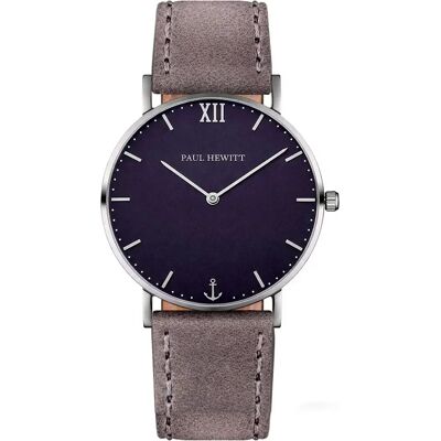 Paul Hewitt Orologio Sa-s-st-b-13m 36mm 5atm Quartz Analogical Grey / Black / Sapphire One Size Paul Hewitt Orologio Sa-s-st-b-13m 36mm 5atm Quartz Analogical Grey / Black / Sapphire One Size