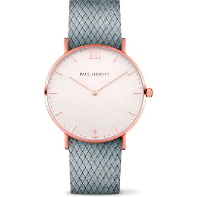 Paul Hewitt Orologio Da Donna Sa-r-sm-w-18s 36mm 5atm Quartz Analogical Grey / White / Sapphire One Size Paul Hewitt Orologio Da Donna Sa-r-sm-w-18s 36mm 5atm Quartz Analogical Grey / White / Sapphire One Size