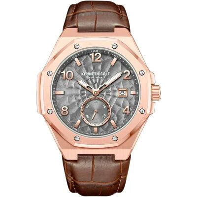 Kenneth Cole Orologio Kcwgx0059002 3mm 3atm Automatic Analogic Brown / Grey / Mineral One Size Kenneth Cole Orologio Kcwgx0059002 3mm 3atm Automatic Analogic Brown / Grey / Mineral One Size
