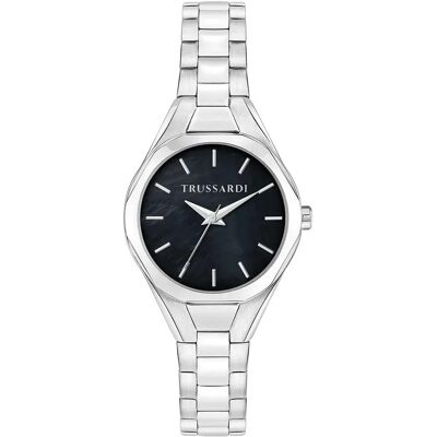 Trussardi Orologio Da Donna R253157511 30mm 5atm Quartz Analogic Grey / Black / Mineral One Size Trussardi Orologio Da Donna R253157511 30mm 5atm Quartz Analogic Grey / Black / Mineral One Size
