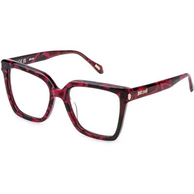 Just Cavalli Occhiali Da Donna Vjc139 Square Shiny Havana / Fuxia 140/52 mm Just Cavalli Occhiali Da Donna Vjc139 Square Shiny Havana / Fuxia 140/52 mm