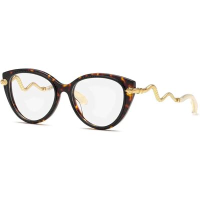 Roberto Cavalli Occhiali Da Donna Vrc105 Butterfly Shiny Black Top / Havana 140/53 mm Roberto Cavalli Occhiali Da Donna Vrc105 Butterfly Shiny Black Top / Havana 140/53 mm