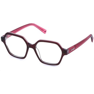 Sting Occhiali Da Lettura Vsj756-5009jr Junior 50x16x135 Mm Shiny Bordeaux Top+Rose+Crystal One Size Sting Occhiali Da Lettura Vsj756-5009jr Junior 50x16x135 Mm Shiny Bordeaux Top+Rose+Crystal One Size