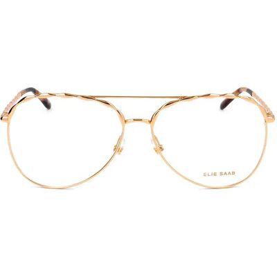Elie Saab Occhiali Da Donna Es-020-j5g 58/1/10 Gold One Size Elie Saab Occhiali Da Donna Es-020-j5g 58/1/10 Gold One Size