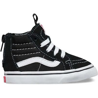 Vans Scarpe Da Ginnastica Per Bambini Piccoli Sk8-hi Zip Black / White EU 17 Vans Scarpe Da Ginnastica Per Bambini Piccoli Sk8-hi Zip Black / White EU 17