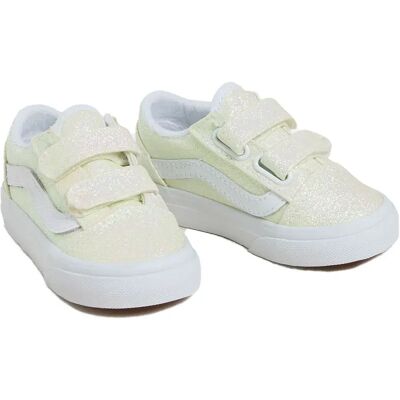 Vans Scarpe Da Ginnastica Per Bambini Piccoli Old Skool V UV Glitter Pink / True White EU 20 Vans Scarpe Da Ginnastica Per Bambini Piccoli Old Skool V UV Glitter Pink / True White EU 20
