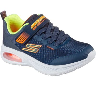 Skechers Sneaker Microspec Max Advance Squad Pacer Navy Textile / Synthetic / Multi Trim EU 28 Skechers Sneaker Microspec Max Advance Squad Pacer Navy Textile / Synthetic / Multi Trim EU 28