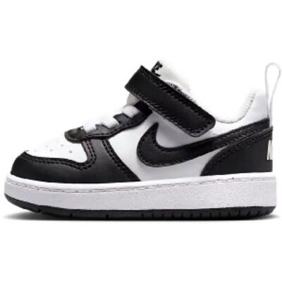 Nike Court Borough Low - Bianco - Scarpe con Velcro per Bambini - Scarpe Nike Court Borough Low - Bianco - Scarpe con Velcro per Bambini - Scarpe