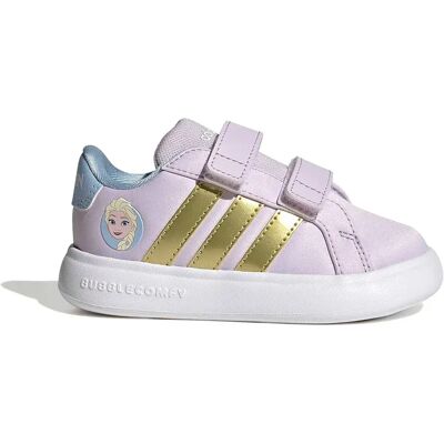 Adidas Scarpe Da Ginnastica Per Neonati Frozen Grand Court 3.0 Ice Lavender / Gold Met / Glow Blue EU 19 Adidas Scarpe Da Ginnastica Per Neonati Frozen Grand Court 3.0 Ice Lavender / Gold Met / Glow Blue EU 19