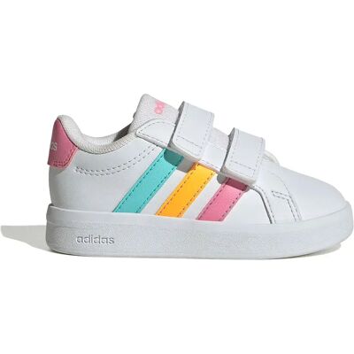 Adidas Scarpe Da Ginnastica Per Neonati Grand Court 3.0 Ftwr White / Bliss Pink / Lucid Tangerine EU 20 Adidas Scarpe Da Ginnastica Per Neonati Grand Court 3.0 Ftwr White / Bliss Pink / Lucid Tangerine EU 20