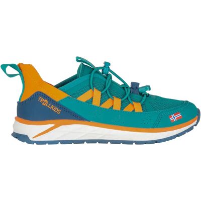 Trollkids Sneaker Trondheim Sea Green / Madeira Blue / Sahara Sunset EU 32 Trollkids Sneaker Trondheim Sea Green / Madeira Blue / Sahara Sunset EU 32