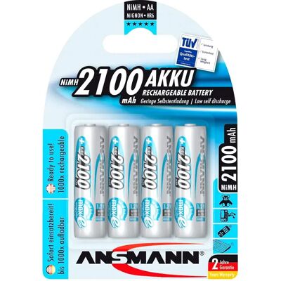 Ansmann 1x Batterie Ricaricabili Nimh Mignon Aa 5035052 Maxe 2100mah Silver One Size Ansmann 1x Batterie Ricaricabili Nimh Mignon Aa 5035052 Maxe 2100mah Silver One Size