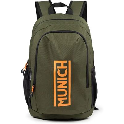 Munich Zaino Recycled Slim 15l Khaki One Size Munich Zaino Recycled Slim 15l Khaki One Size