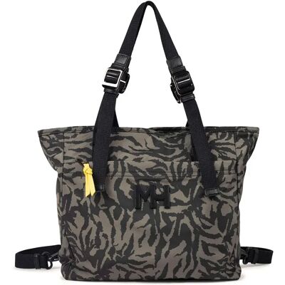Munich Zaino Zone Shopper Print Tiger Khaki One Size Munich Zaino Zone Shopper Print Tiger Khaki One Size