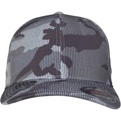 Flexfit Cappellino Con Visiera Stripe Black L-XL Flexfit Cappellino Con Visiera Stripe Black L-XL
