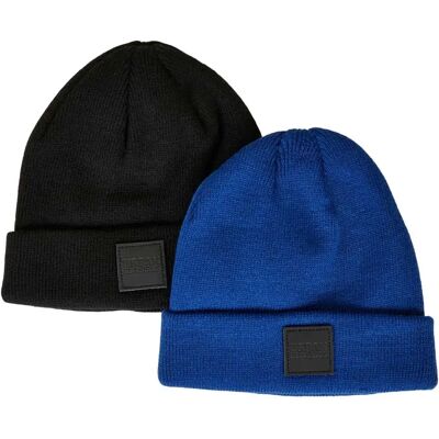 Urban Classics Berrretto Logopatch 2 Unità Black / Royal Blue 146-152 Urban Classics Berrretto Logopatch 2 Unità Black / Royal Blue 146-152