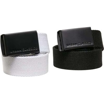 Urban Classics Cintura Uck305 2 Unità Black / White One Size Urban Classics Cintura Uck305 2 Unità Black / White One Size
