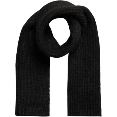 Superdry Sciarpa Vintage Ribbed Black One Size Superdry Sciarpa Vintage Ribbed Black One Size