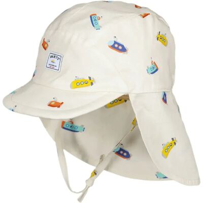 Cappello Leif di Barts Crema - Protezione UV, Visiera posteriore, Stampa totale - Bambini Cappello Leif di Barts Crema - Protezione UV, Visiera posteriore, Stampa totale - Bambini
