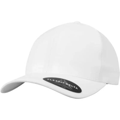 Flexfit Cappellino Con Visiera Delta White S-M Flexfit Cappellino Con Visiera Delta White S-M