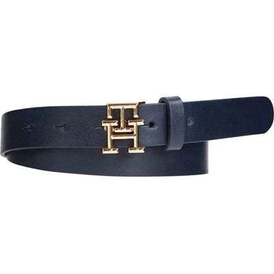 Tommy Hilfiger Cintura Logo 2.5 Cm Space Blue 85 cm Tommy Hilfiger Cintura Logo 2.5 Cm Space Blue 85 cm
