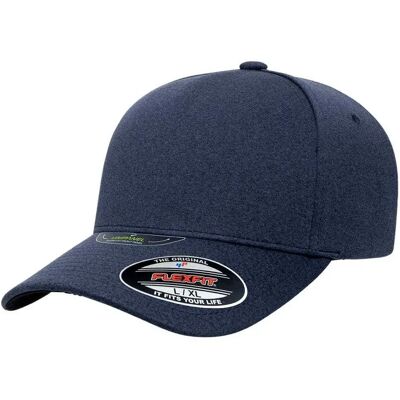 Flexfit Cappellino Con Visiera Unipanel Melange Melange Navy S-M Flexfit Cappellino Con Visiera Unipanel Melange Melange Navy S-M