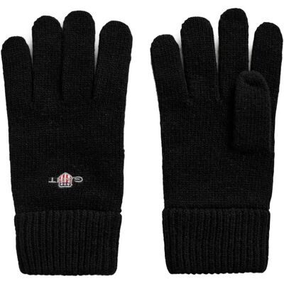 Gant Guanti Shield Wool Black OS Gant Guanti Shield Wool Black OS