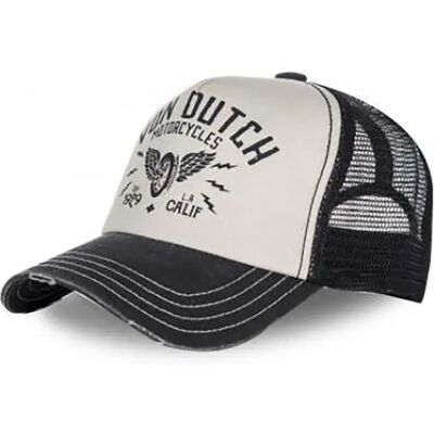 Von Dutch Cappellino Con Visiera Crew2 Black / White One Size Von Dutch Cappellino Con Visiera Crew2 Black / White One Size