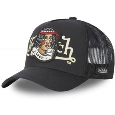 Von Dutch Cappellino Con Visiera Love Nr Black One Size Von Dutch Cappellino Con Visiera Love Nr Black One Size