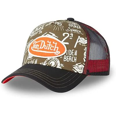 Von Dutch Cappellino Con Visiera Pat Black / Kaki One Size Von Dutch Cappellino Con Visiera Pat Black / Kaki One Size