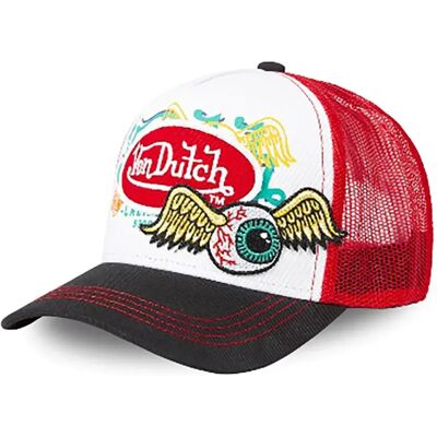 Von Dutch Cappellino Con Visiera Pat Black / White / Red One Size Von Dutch Cappellino Con Visiera Pat Black / White / Red One Size