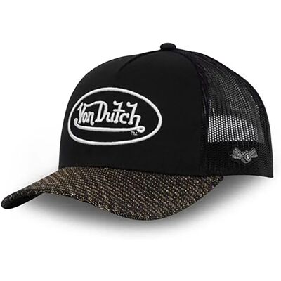Von Dutch Cappellino Con Visiera Shiny Black One Size Von Dutch Cappellino Con Visiera Shiny Black One Size
